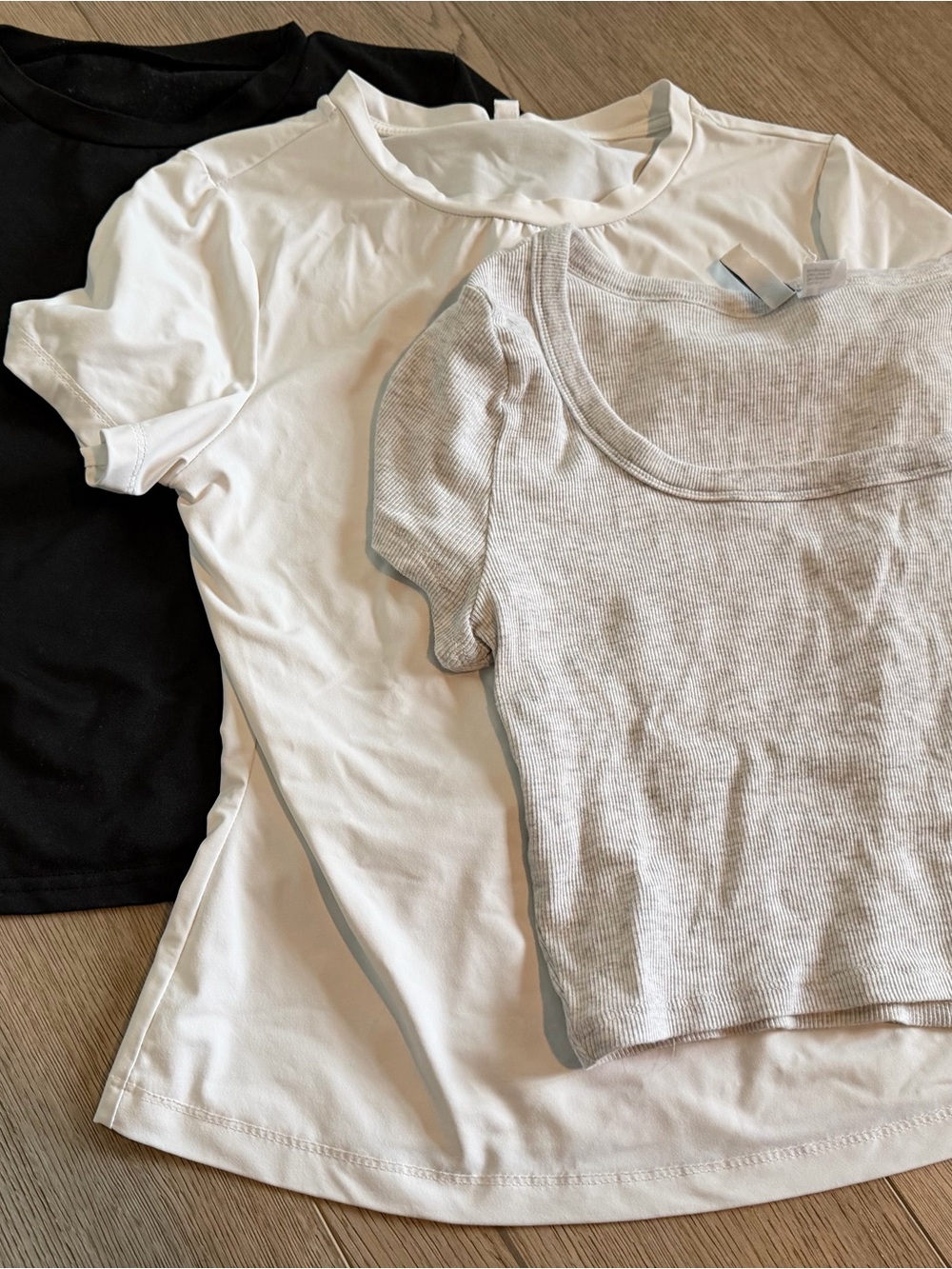 Black & White Short Sleeve Tees - Set of 3
